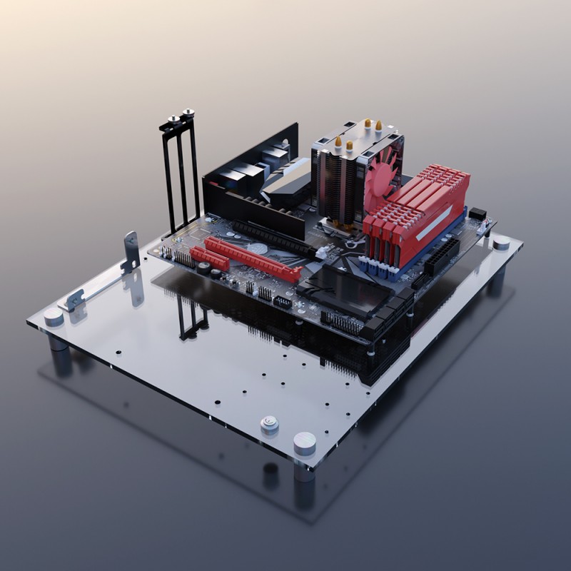 arcylic open case matx